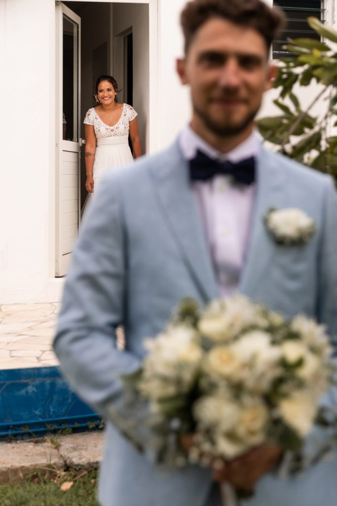 Photos de first look aux Saintes
