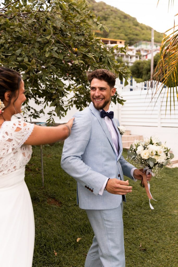 Photos de first look aux Saintes