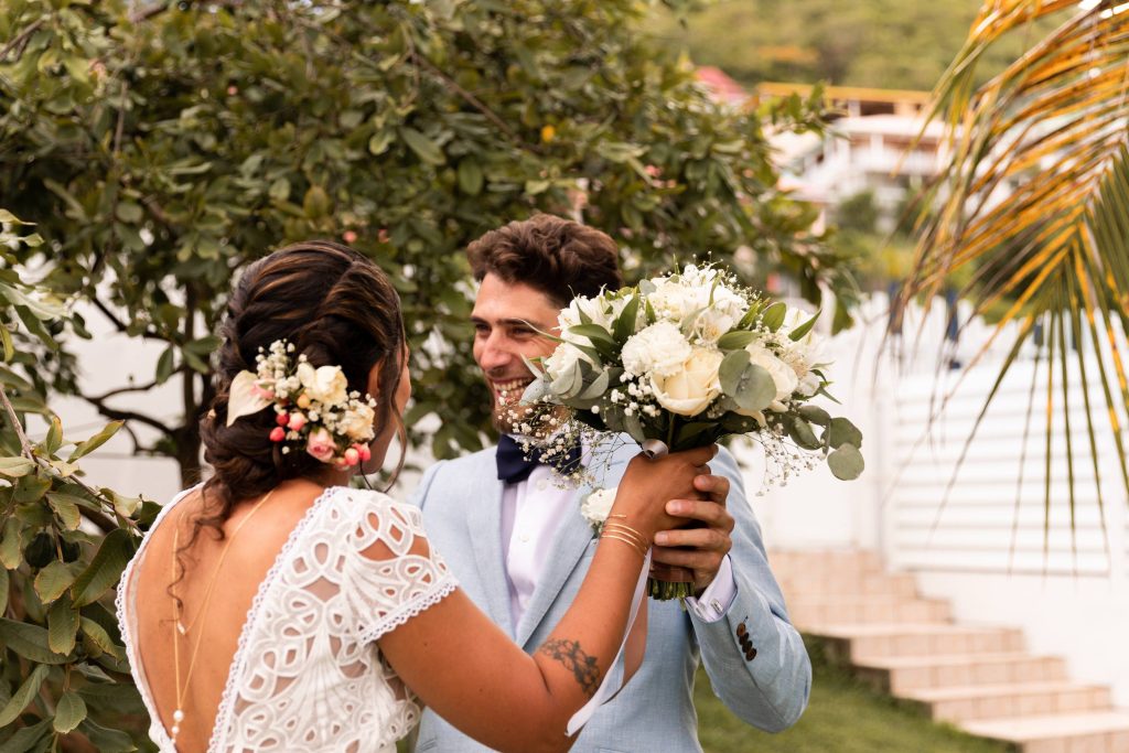 Photos de first look aux Saintes