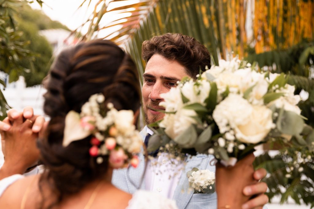 Photos de first look aux Saintes