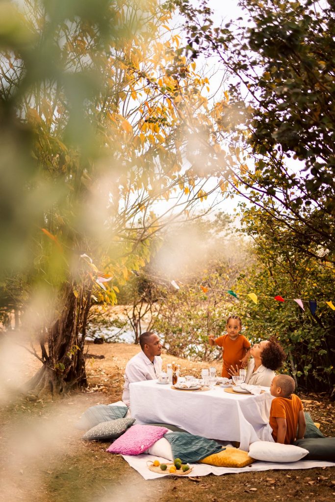 Brunch et séance photo en famille au bord de l'eau en Guadeloupe