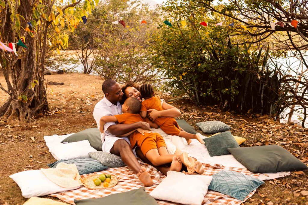 Brunch et séance photo en famille au bord de l'eau en Guadeloupe