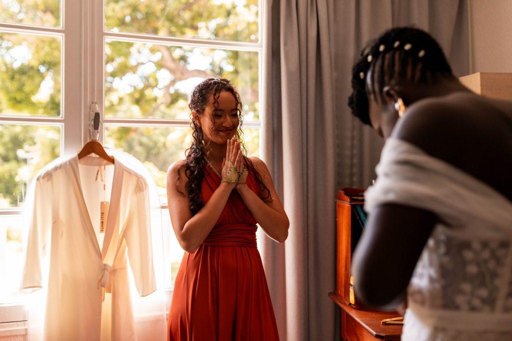 Photos des préparatifs de la mariée à l'habitation l'oiseau
