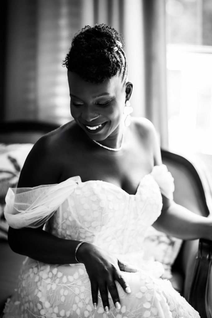 Photos des préparatifs de la mariée à l'habitation l'oiseau