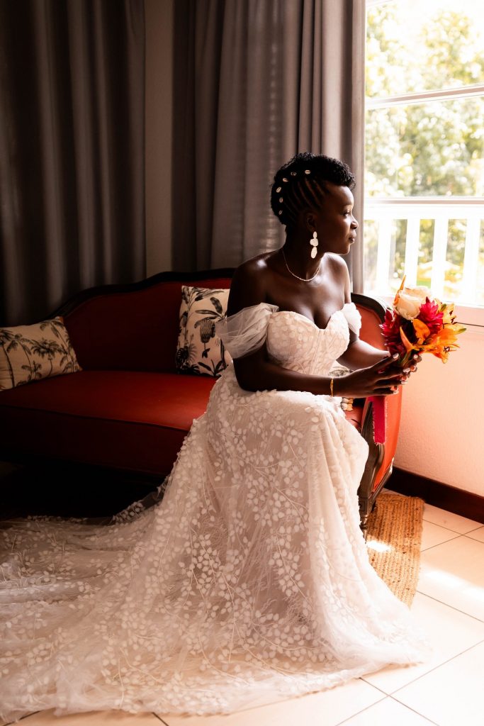 Photos des préparatifs de la mariée à l'habitation l'oiseau