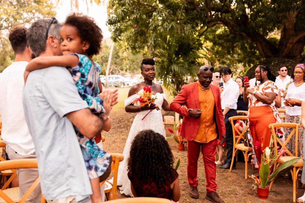 Photos de mariage à l'habitation l'oiseau à vieux-habitants en Guadeloupe