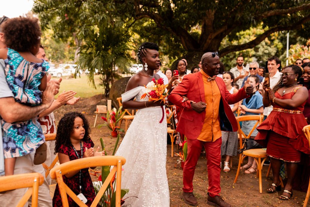 Photos de mariage à l'habitation l'oiseau à vieux-habitants en Guadeloupe