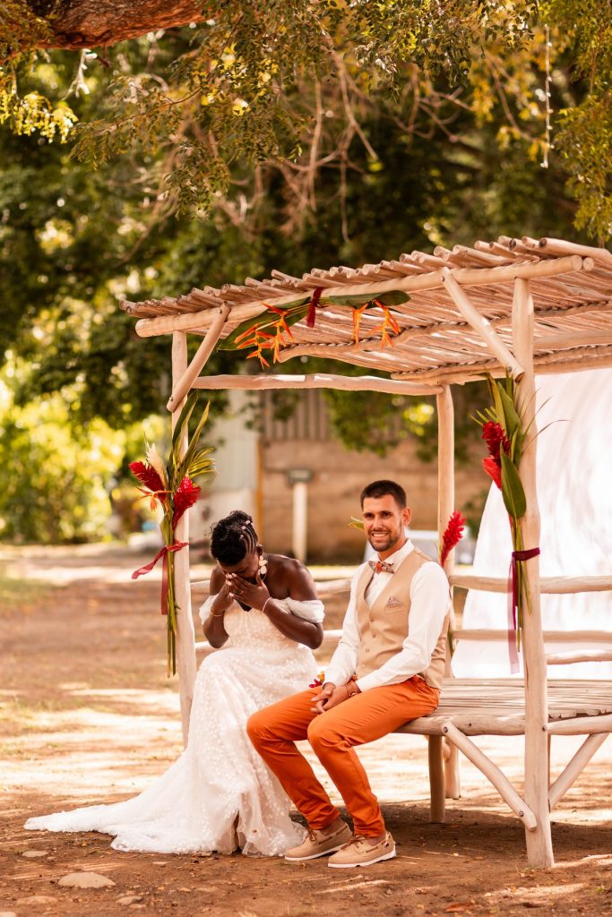 Photos de mariage à l'habitation l'oiseau à vieux-habitants en Guadeloupe