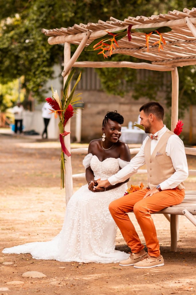 Photos de mariage à l'habitation l'oiseau à vieux-habitants en Guadeloupe