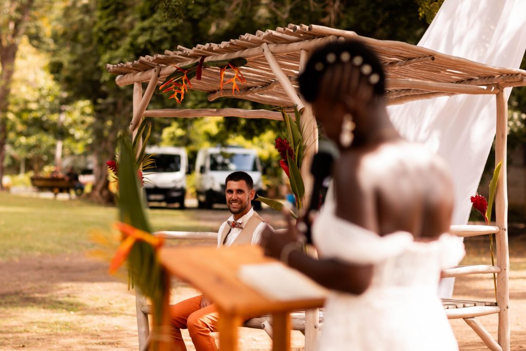 Photos de mariage à l'habitation l'oiseau à vieux-habitants en Guadeloupe