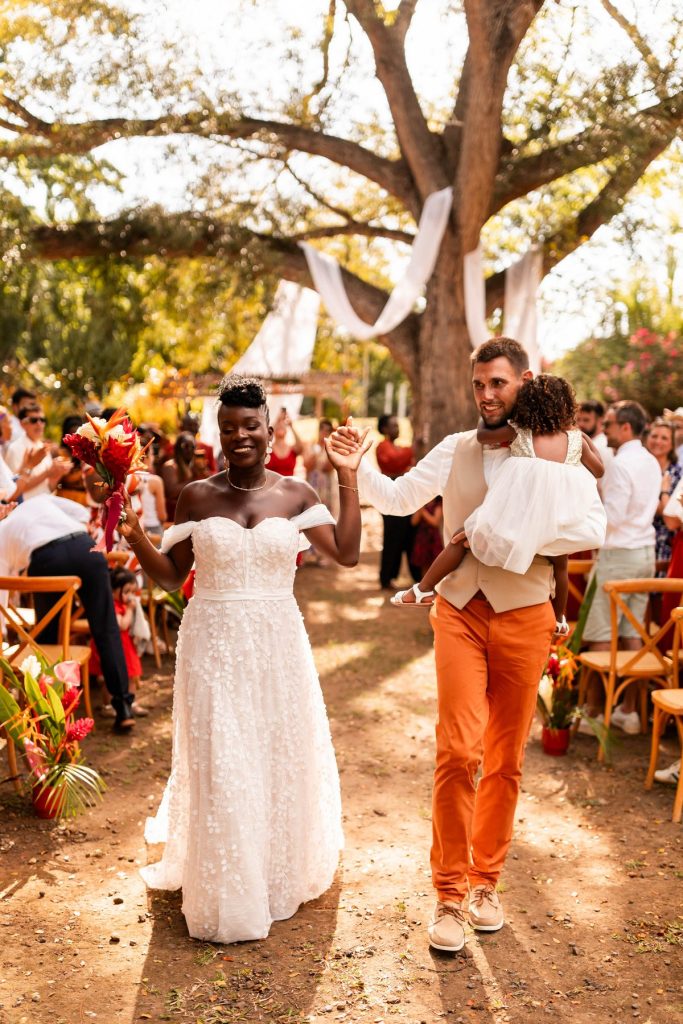 Photos de mariage à l'habitation l'oiseau à vieux-habitants en Guadeloupe