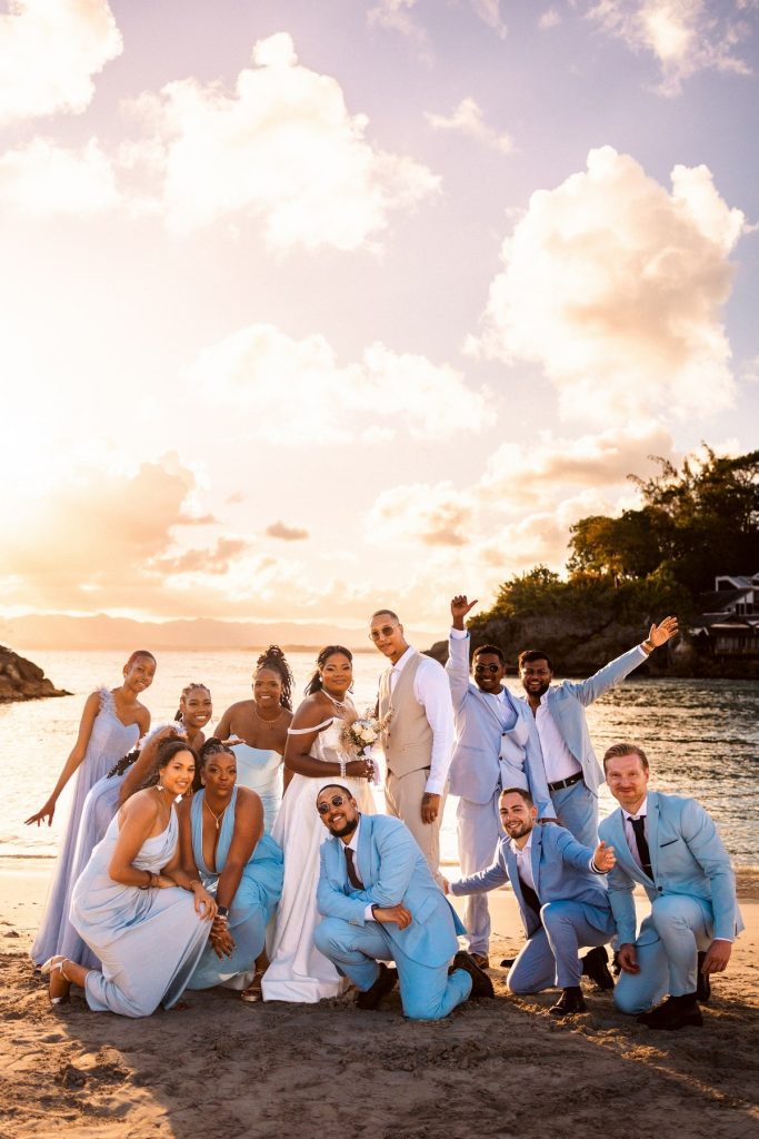 photo de mariage sur la plage en Guadeloupe