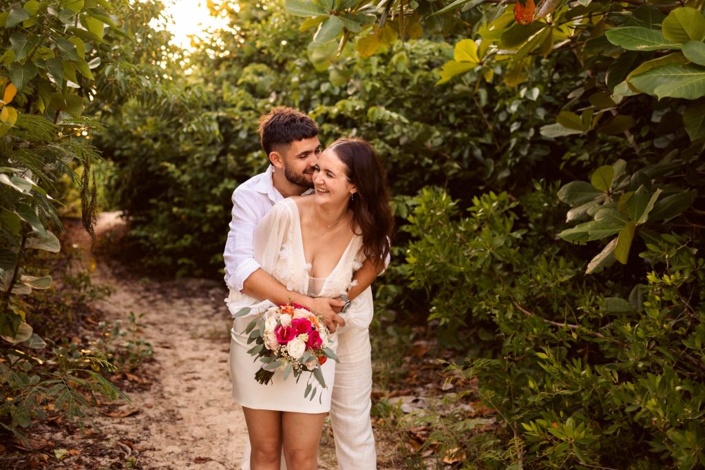 photo de mariage sur la plage en Guadeloupe