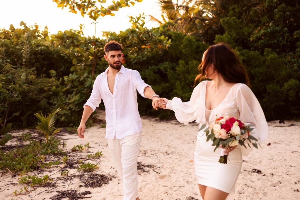 photo de mariage sur la plage en Guadeloupe