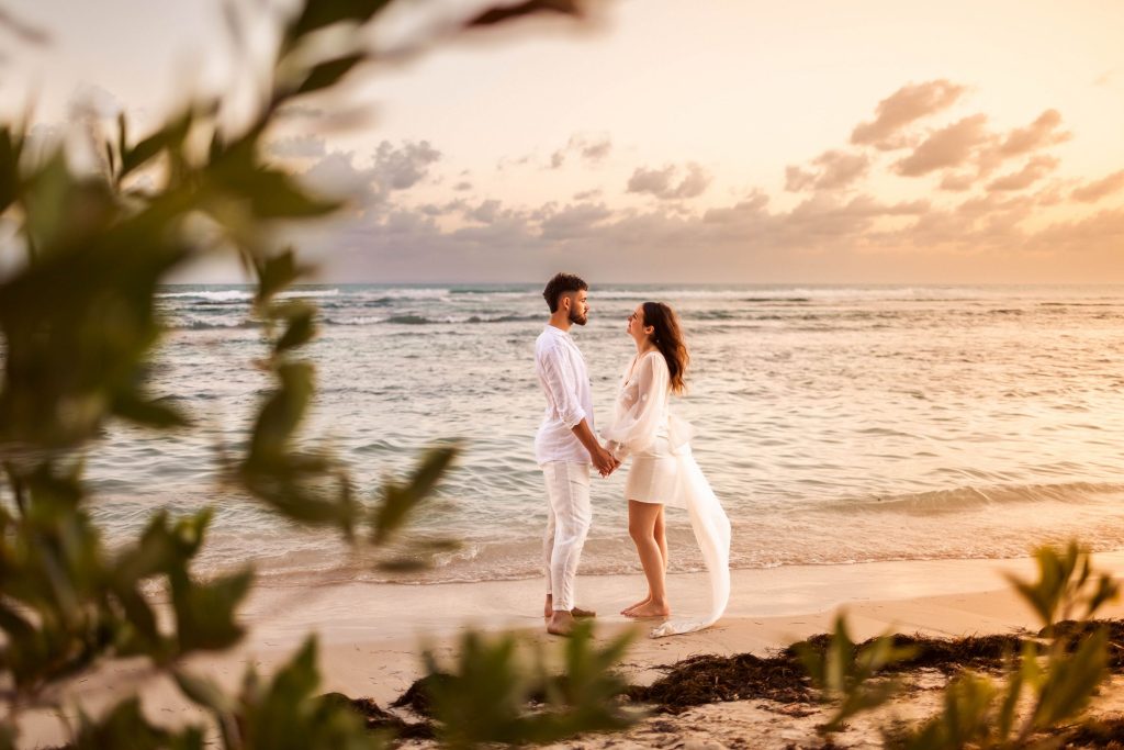 photo de mariage sur la plage en Guadeloupe