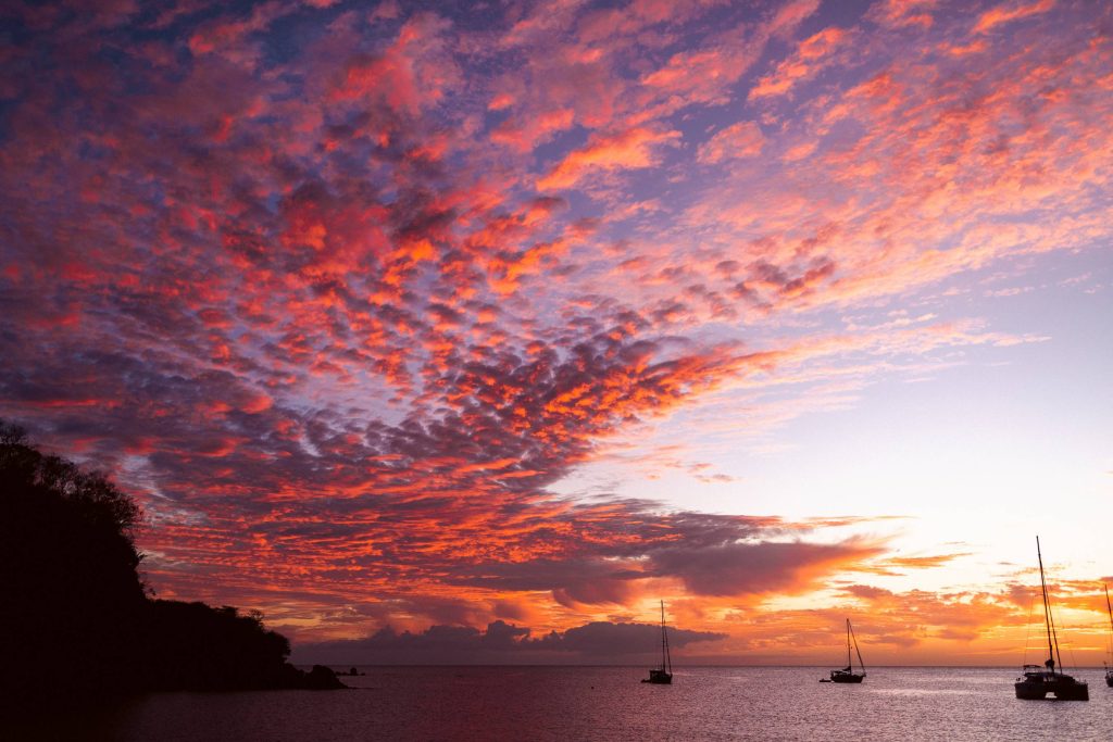 coucher de soleil deshaies