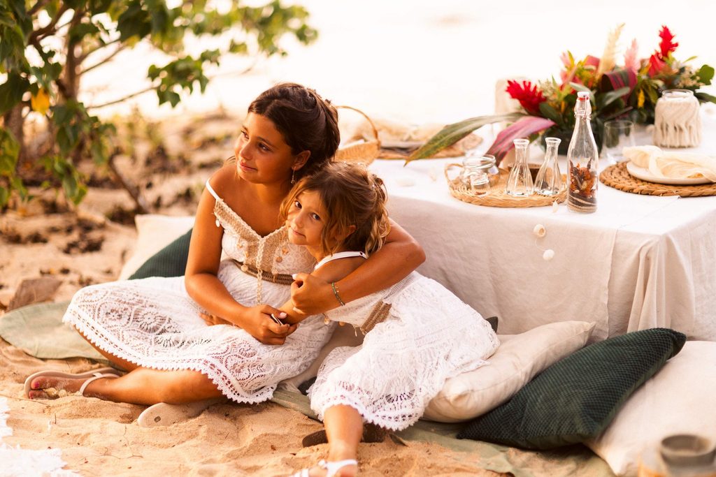 Mariage intimiste en Guadeloupe, cérémonie laïque sur la plage